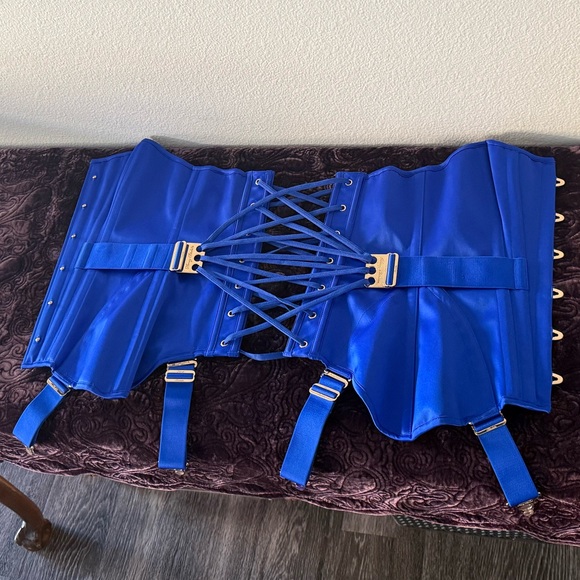 SOLD OUT ONLINEHoney Birdette blue Chastity Corset in great condition {size xxs} - Picture 6 of 6